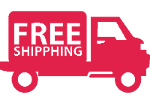 Red Free Shipping Logo Smallest